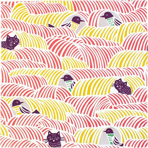 むす美 45 kata kata ねこととり ピンク